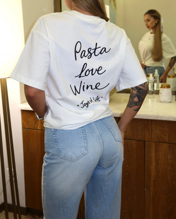 29 футболка молочна Pasta Love Wine 29 футболка молочна Pasta Love Wine